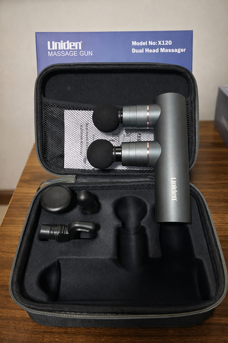 Uniden X120 Çift Başlıklı Masaj Tabancası - Resim 1